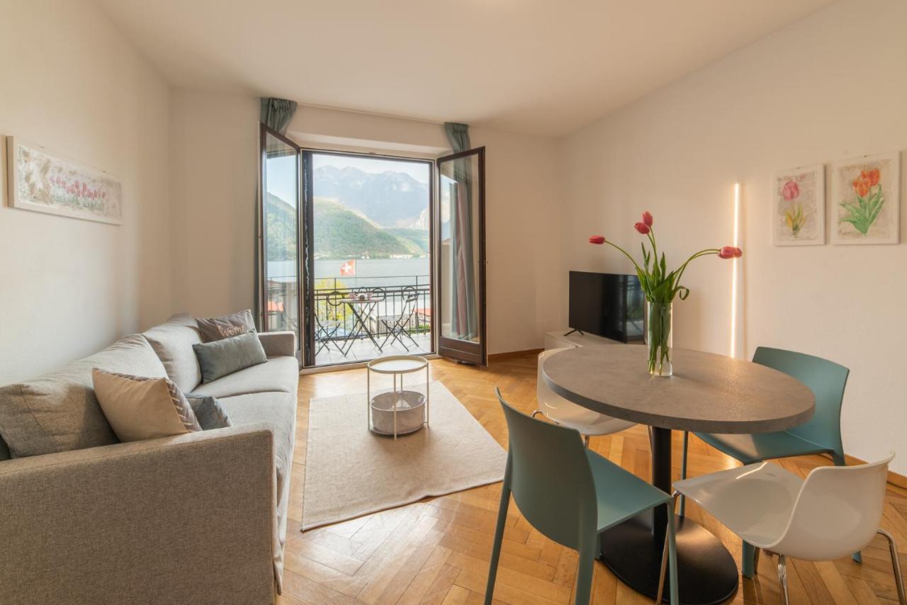 76 The Lake House - Lugano Melide Bagian luar foto