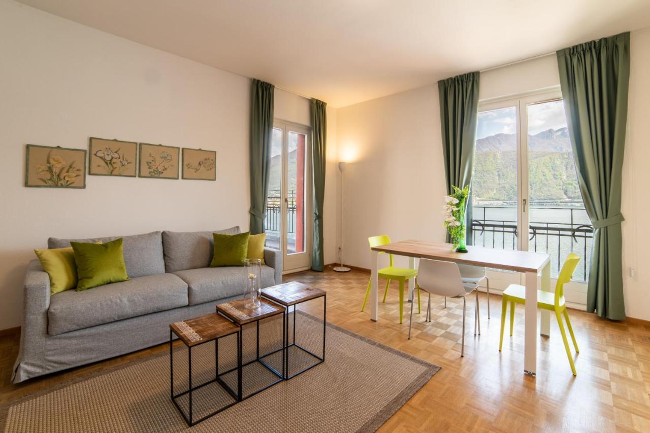 76 The Lake House - Lugano Melide Bagian luar foto