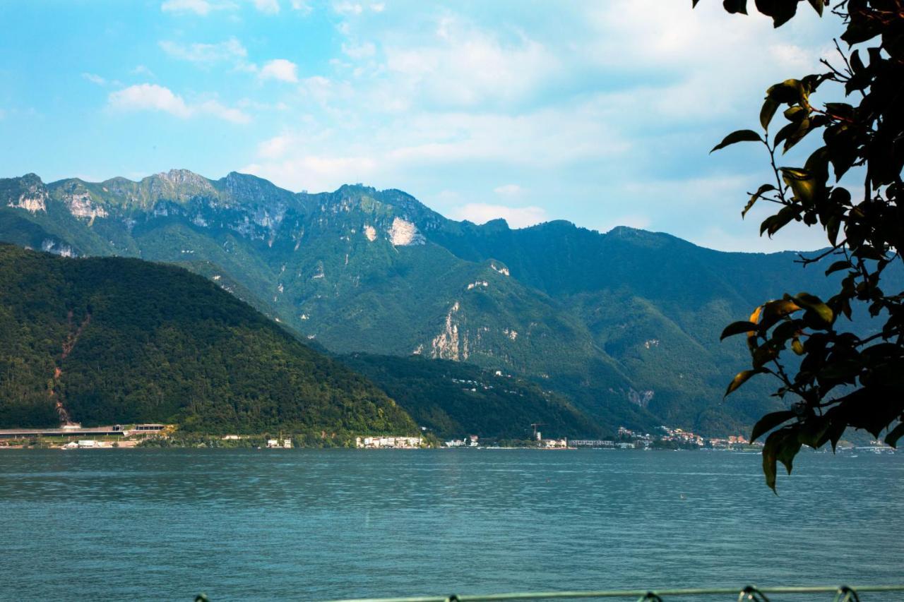 76 The Lake House - Lugano Melide Bagian luar foto